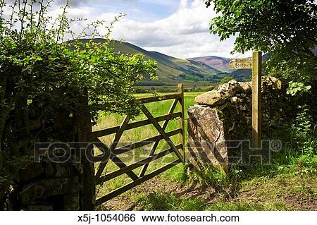 Archivio di immagini tipico, distretto lago inglese, scena ...