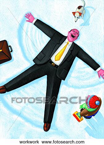 Drawing of Work Work Work workwork - Search Clipart, Illustration, Fine
