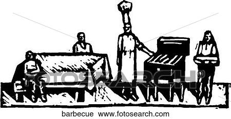 Clipart - grillfest barbecue - Suche Clip Art, Illustration Wandbilder