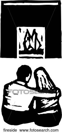 Clipart of Fireside fireside - Search Clip Art, Illustration Murals