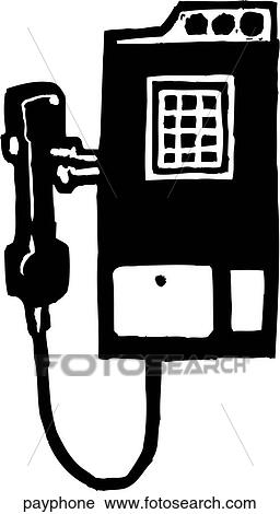 Clipart of Pay Phone payphone - Search Clip Art, Illustration Murals, Drawings and Vector EPS ...