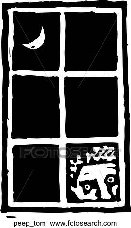 Clipart Of Peeping Tom Peep_tom - Search Clip Art, Illustration Murals ...