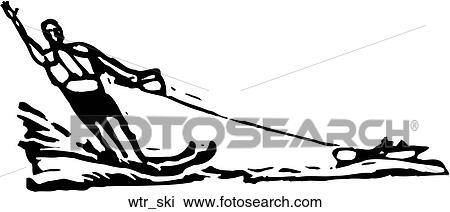 Water Skiing Clipart  Wtr Ski 