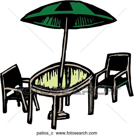 Clipart Of Patio Set Patios C Clipart Of Patio Set Patios C