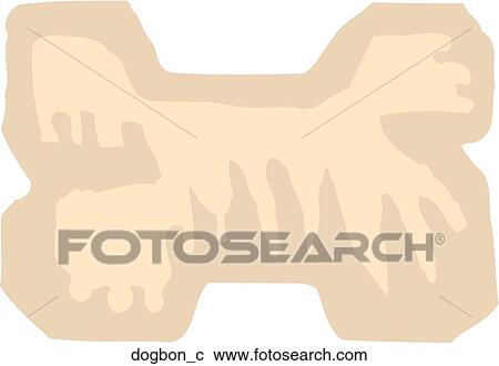 Clipart of Dog Bone dogbon_c - Search Clip Art, Illustration Murals