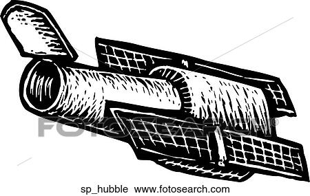 Clipart of Hubble Telescope sp_hubble - Search Clip Art, Illustration