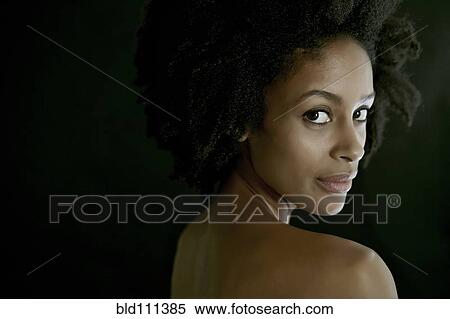 Stock Image Of Nude Mixed Race Woman Smiling Bld111385 Search Stock