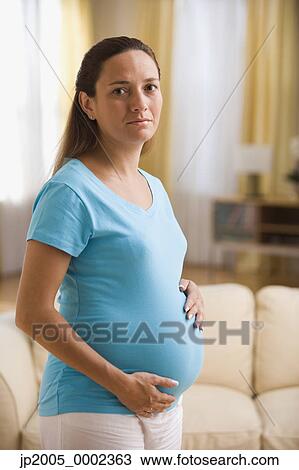 Pregnant Women Posing For Camera 52