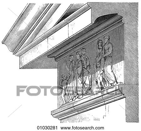 Greek Architecture Drawing clipart of architecture - ancient greece - line art detail Greek Architecture Drawing clipart of architecture - ancient greece - line art detail