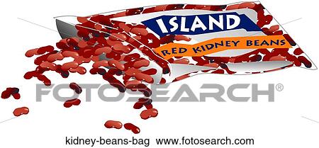 Clip Art Of Kidney Beans Bag Clip Art Of Kidney Beans Bag