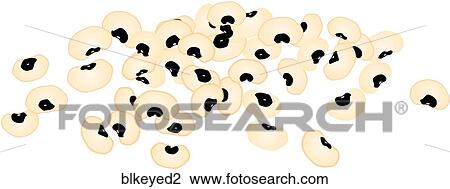 Clip Art of Black-Eyed Peas blkeyed2 - Search Clipart, Illustration