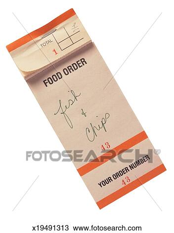 Stock Photo of Restaurant Order Slip x19491313 - Search Stock Images ...