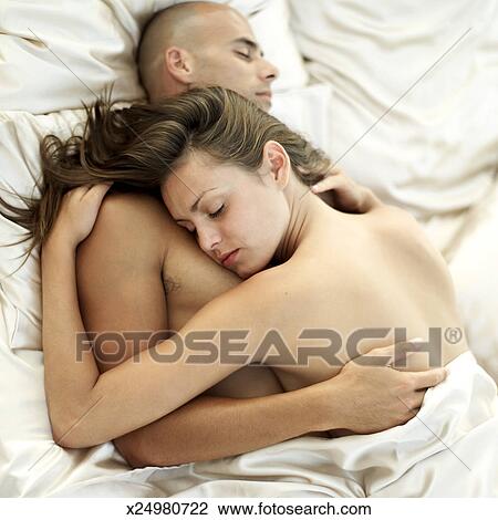 Man and woman sleeping nude, queef nude gif