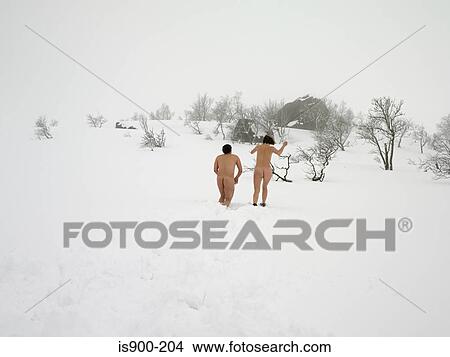 asian nonude models photos running naked in the snow