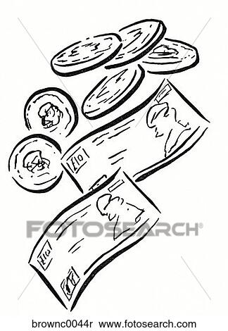 钱简笔画图片大全_钱简笔画图片下载