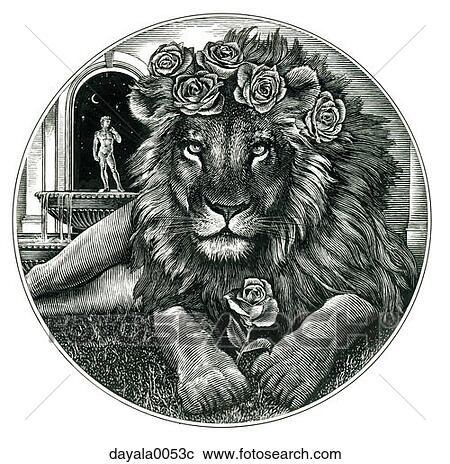 免版税(RF)类图片 - 狮子, 动物, 象征性, dream