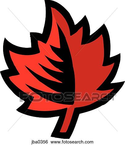 Stock Illustration of canadian maple leaf jba0356 - Search Clip Art
