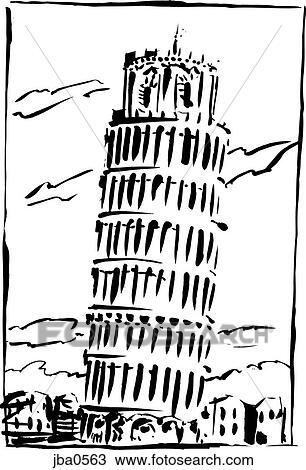 toren van pisa tekening tekening leunende toren van pisa b w jba0563 zoek toren van pisa tekening tekening leunende toren van pisa b w jba0563 zoek