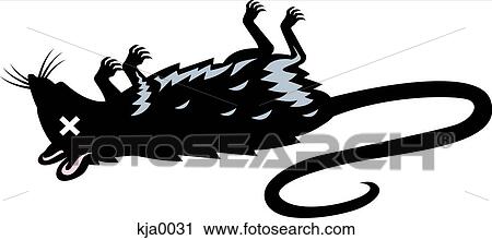 Clipart of A dead rat kja0031 - Search Clip Art, Illustration Murals