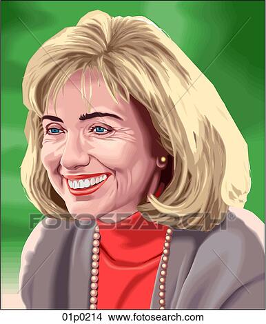 Clipart of first lady 01p0214 - Search Clip Art, Illustration Murals