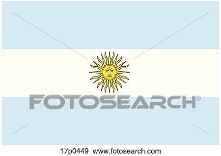 剪贴画 - 阿根廷bandera 17p0449 - 搜寻图样,绘
