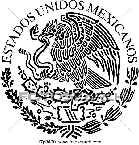 Clipart of Mexico- Escudo 17p0490 - Search Clip Art, Illustration
