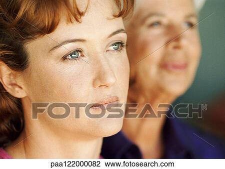 Stock Photo of Women's faces, side view paa122000082 - Search Stock