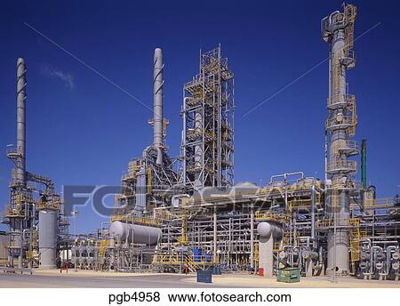 Picture - Oil Refinery. Unit in oil refinery. Australia.. Fotosearch ...