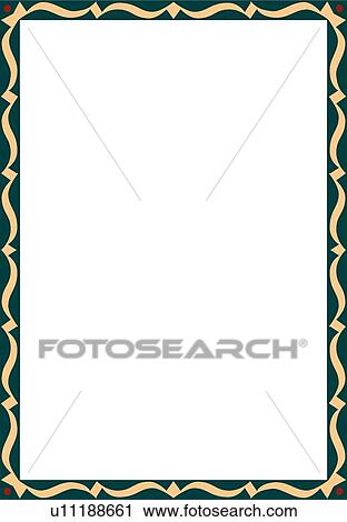gold ribbon border