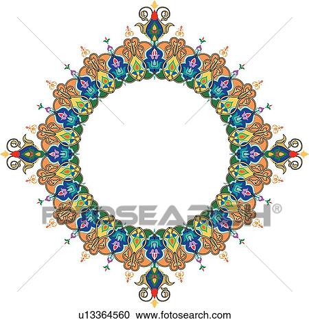clipart of blue green purple and yellow arabesque clipart of blue green purple and yellow arabesque