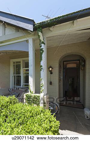 Front Porch Clipart stock photo of front porch and hallway through middle class home Front Porch Clipart stock photo of front porch and hallway through middle class home