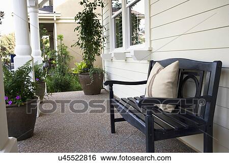 Front Porch Clipart stock images of bench on front porch, tustin, california, usa Front Porch Clipart stock images of bench on front porch, tustin, california, usa