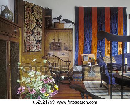 Stock fotograf wohnzimmer, , land lebensunterhalt, zimmer ...