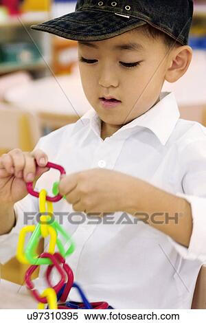 Stock Image - Indoors, Day, Pre-School, Children, Kids, Learning - u97310395