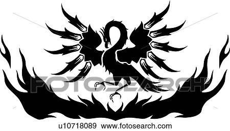 Clip Art Phoenix Clipart phoenix clip art vector graphics 1742 eps clipart phoenix