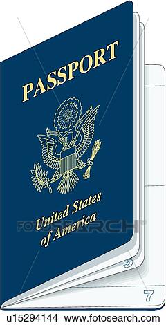Clipart of Passport u15294144 - Search Clip Art, Illustration Murals ...