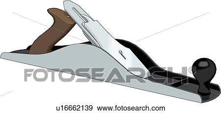 Clip Art of Hand Plane u16662139 - Search Clipart, Illustration Posters