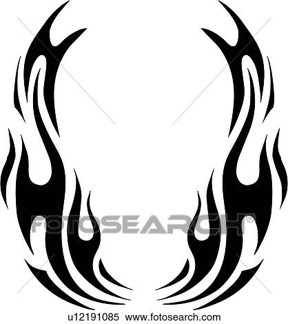 Clipart of flame, flames, car, automobile, auto, vehicle, graphic