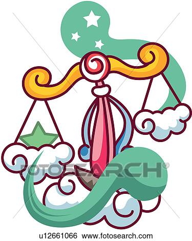 剪贴画 - 星, 平衡, 占星术征候, 天秤座, 空间 u1
