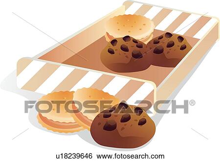 Clip Art of Cookies, icons, Cookie, Packaging box, boxes, cookies, icon