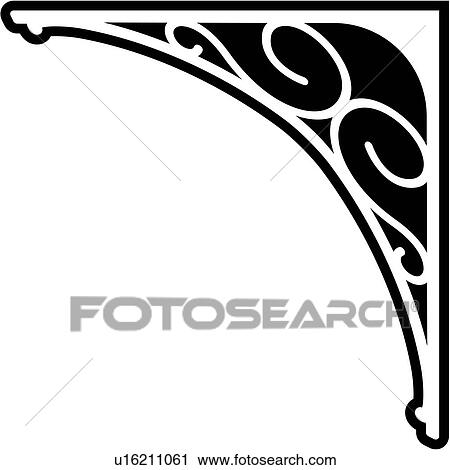 Clipart of , bracket, border, corner, u16211061 - Search Clip Art