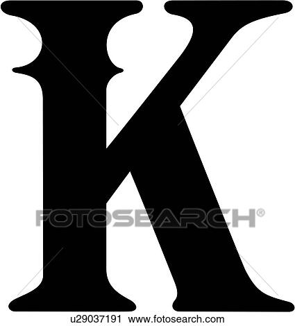 letter k in old english font