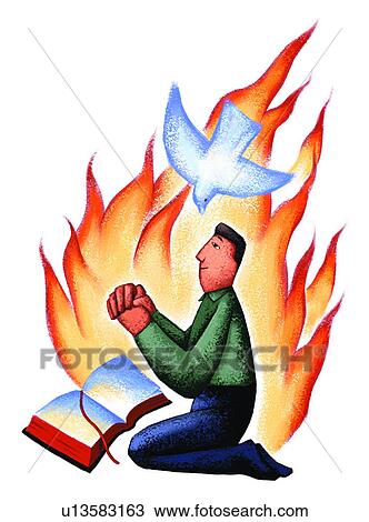 Drawing - meditation, Christian, prayer, Holy Spirit, Bible, computer graphic. Fotosearch - Search Clipart, Illustration, Fine Art Prints, and EPS Vector Graphics Images