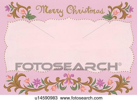 Drawing of &quot;Merry Christmas&quot; u14590983 - Search Clipart, Illustration, Fine Art Prints, and EPS