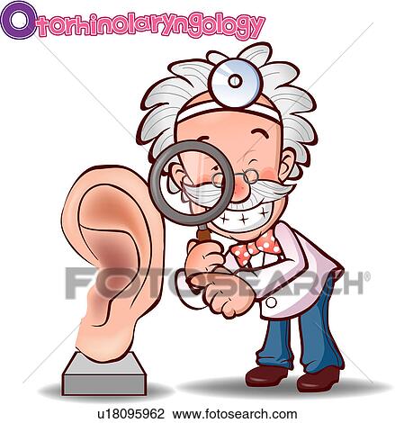 Ŭ����Ʈ - ������, ������, ����, doctor`s, �ſ�, otorhinolaryngologist, otorhinolaryngology, �ǻ�. Fotosearch - Ŭ����Ʈ, �Ϸ���Ʈ���̼� ������, �׸�, �׸��� EPS ���� �׷��� �̹��� �˻�