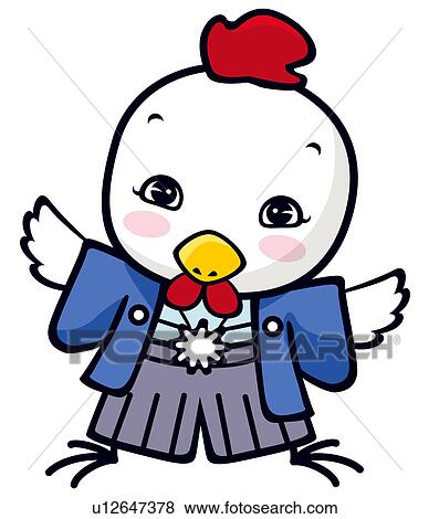 Stock Illustration of Chicken in Tradition Clothing u12647378 - Search ...