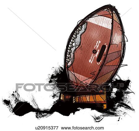 Stock Illustration of American football u20915377 - Search EPS Clipart