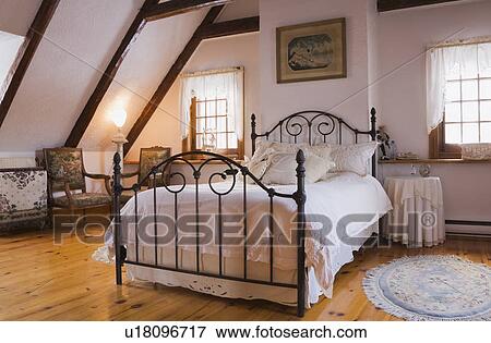 Bild - bett, und, einrichtung, in, dass, meister, schalfzimmer, auf