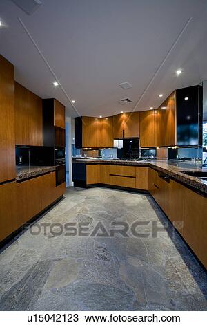 Arkivfoto luksus, innert design, kjøkken u15042123 søk ...