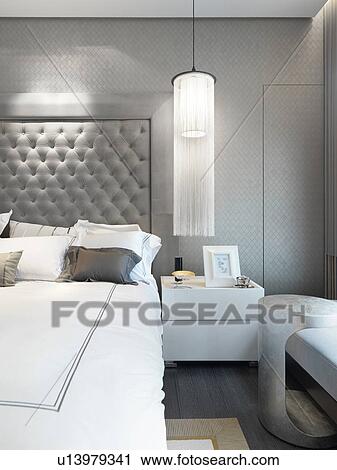 Arkivfotografi hengende lampe, nest etter, seng u13979341 søk ...